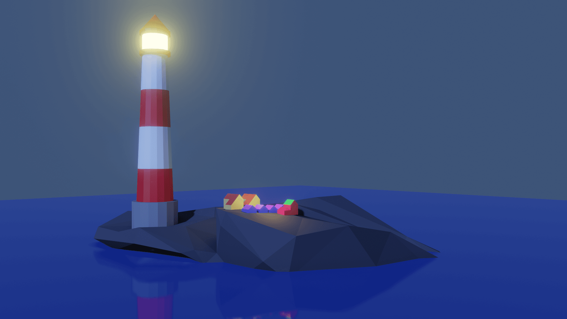 Lighthouse on mountain